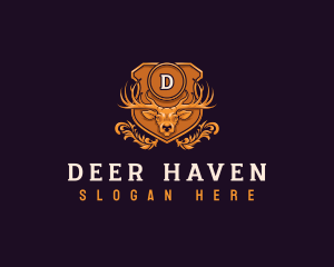 Wild Deer Antler logo design