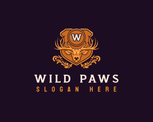 Wild Deer Antler logo design