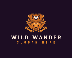 Wild Deer Antler logo design