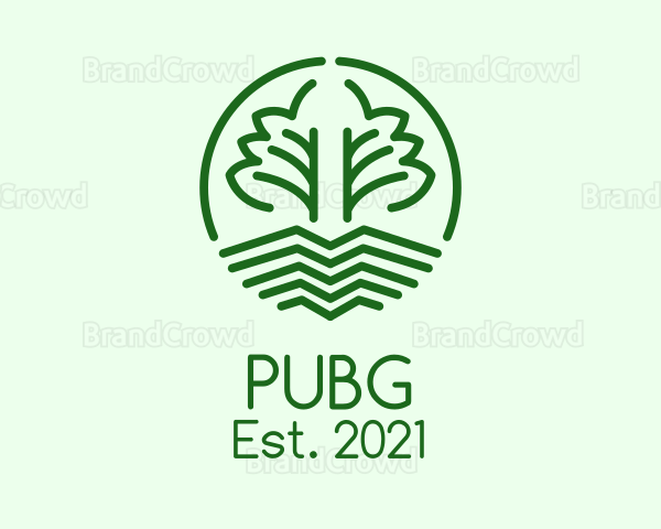 Green Plant Vegetable Logo