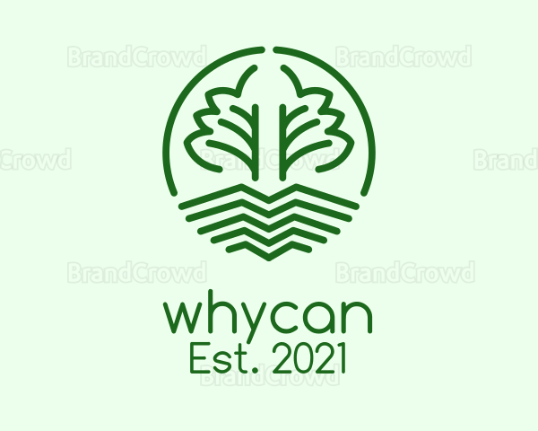 Green Plant Vegetable Logo