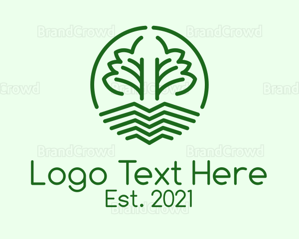 Green Plant Vegetable Logo