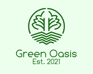 Vegetation - Green Plant Vegetable logo design