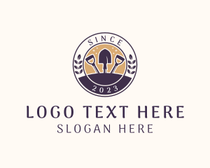 Landscaping Garden Shovel Logo