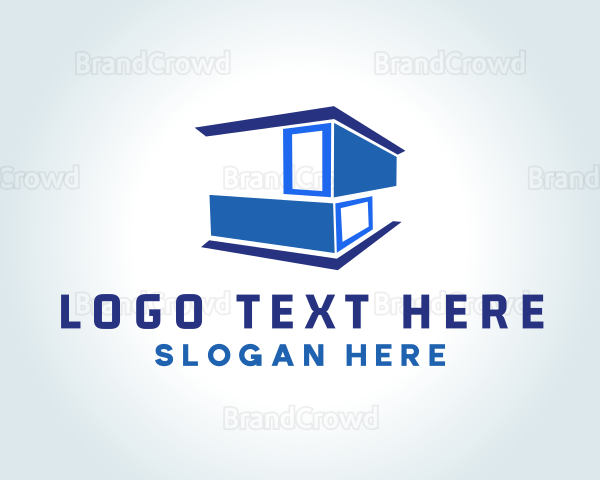 Modern Cargo Container Storage Logo