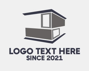 Export - Modern Cargo Storage logo design