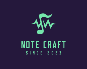 Note - Music Note Frequency logo design