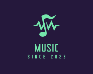 Music Note Frequency logo design