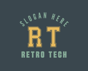 Retro Sports Varsity logo design