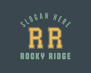 Retro Sports Varsity logo design