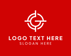 Bulls Eye - Target Letter G logo design