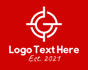 Bulls Eye - Target Letter G logo design
