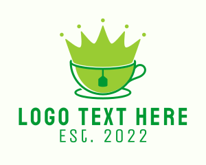 Herbal - Royal Tea Cafe logo design