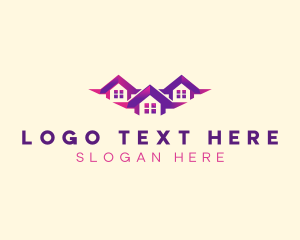 Rental - Roof Property Builder logo design