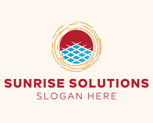 Sun Solar Panel logo design