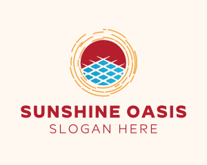 Sun Solar Panel logo design