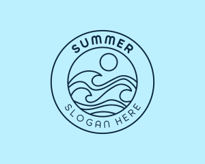 Summer Travel Resort logo design