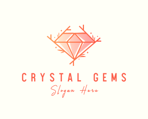 Diamond Crystal Jewelry logo design