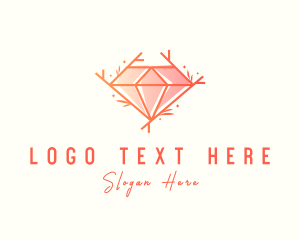 Precious Stone - Diamond Crystal Jewelry logo design