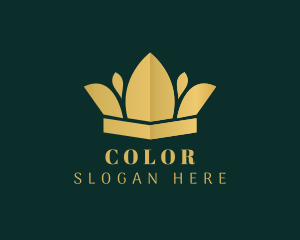 Golden - Elegant Fashion Crown logo design