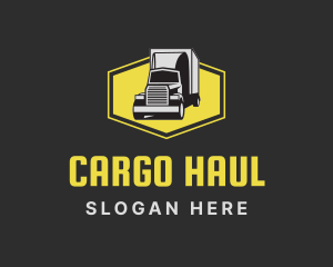 Logistics Delivery Cargo Truck logo design