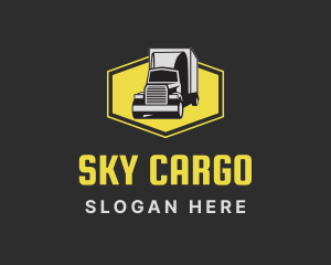 Logistics Delivery Cargo Truck logo design