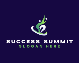 Leader Success Achievement logo design