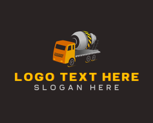 Transportation - Mixer Truck Construction logo design