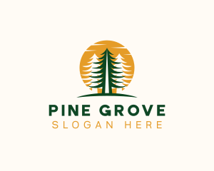 Pine Tree Forest Park logo design