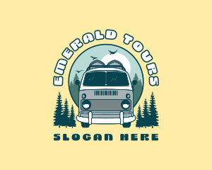 Travel Camping Van logo design