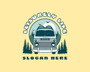 Travel Camping Van logo design