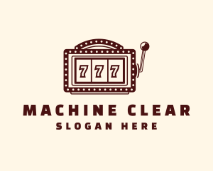 Casino Slot Machine Gambling logo design