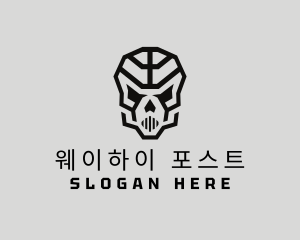 Skeleton Skull Mask  logo design