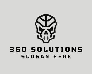 Skeleton Skull Mask  logo design