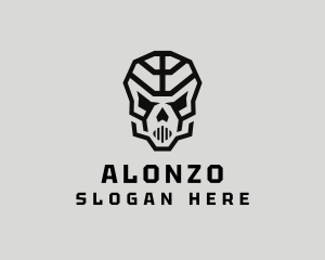 Skeleton Skull Mask  logo design