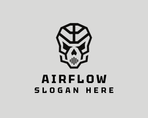 Skeleton Skull Mask  logo design