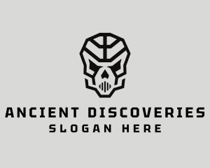 Skeleton Skull Mask  logo design