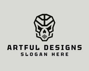 Skeleton Skull Mask  logo design