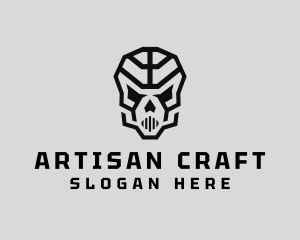 Skeleton Skull Mask  logo design