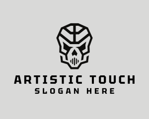 Skeleton Skull Mask  logo design