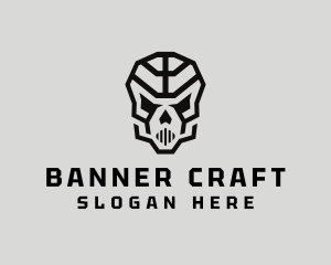 Skeleton Skull Mask  logo design