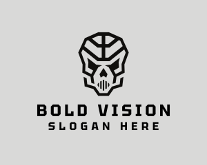 Skeleton Skull Mask  logo design