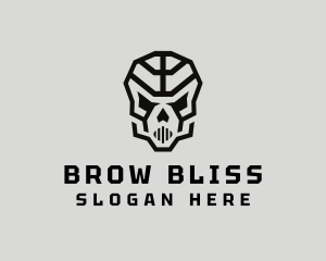 Skeleton Skull Mask  logo design