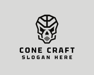 Skeleton Skull Mask  logo design