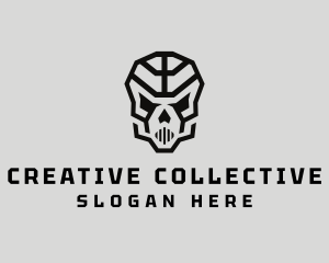 Skeleton Skull Mask  logo design