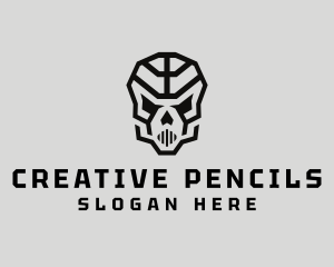 Skeleton Skull Mask  logo design