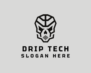 Skeleton Skull Mask  logo design