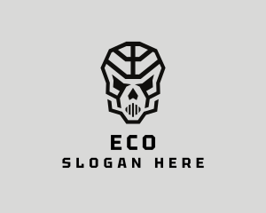 Skeleton Skull Mask  logo design
