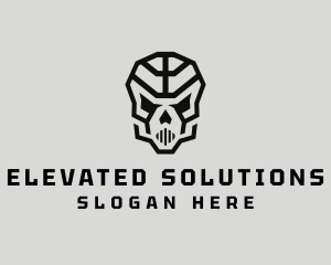 Skeleton Skull Mask  logo design