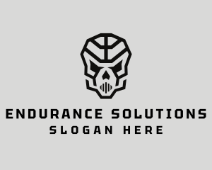 Skeleton Skull Mask  logo design